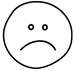 Trauriges Smiley